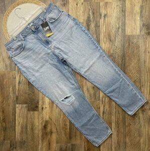 Lee High Rise Distressed Skinny Ankle Jeans NEW w TAGS Womens Plus Size 18